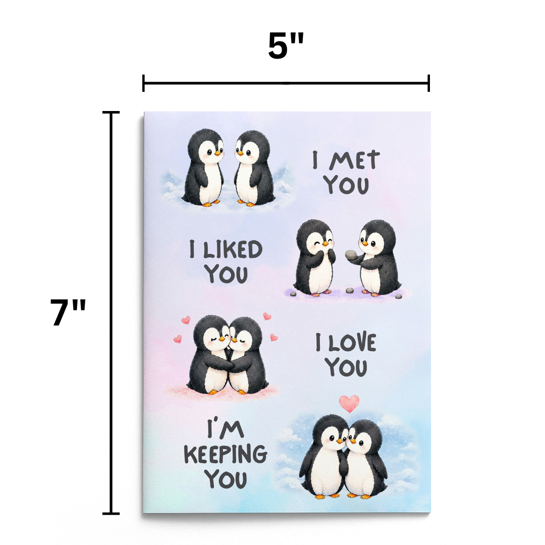 I Met You, I Liked You Romantic Greeting Card