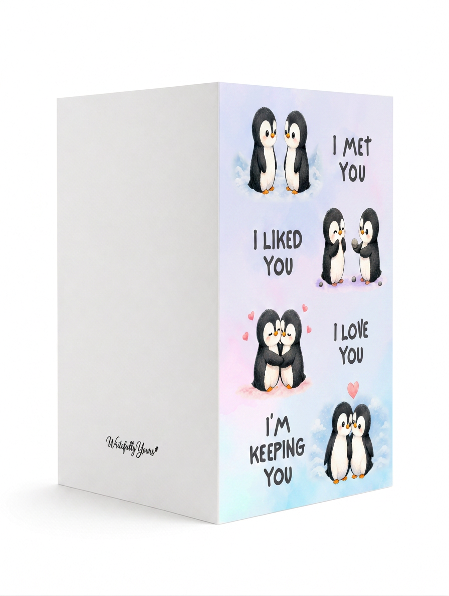 I Met You, I Liked You Romantic Greeting Card