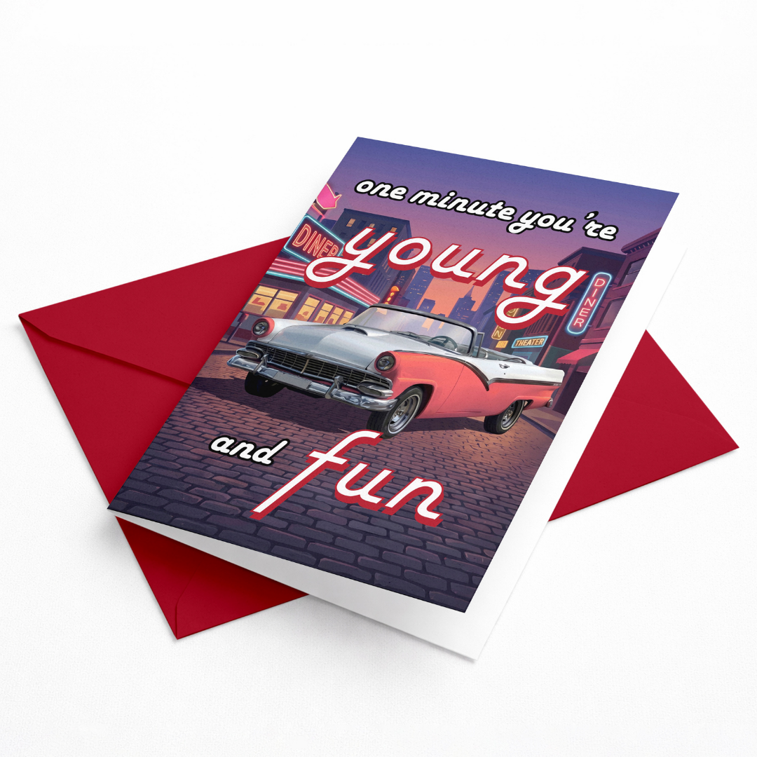 Young & Fun Birthday Card