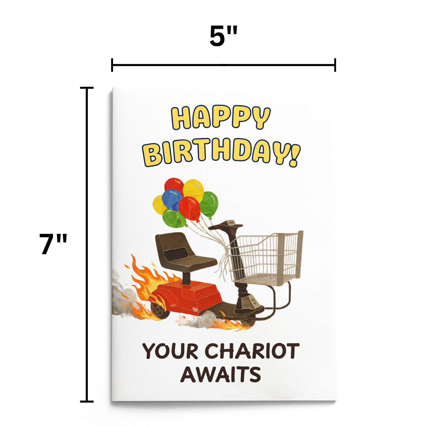 Your Chariot Awaits Birthday Card